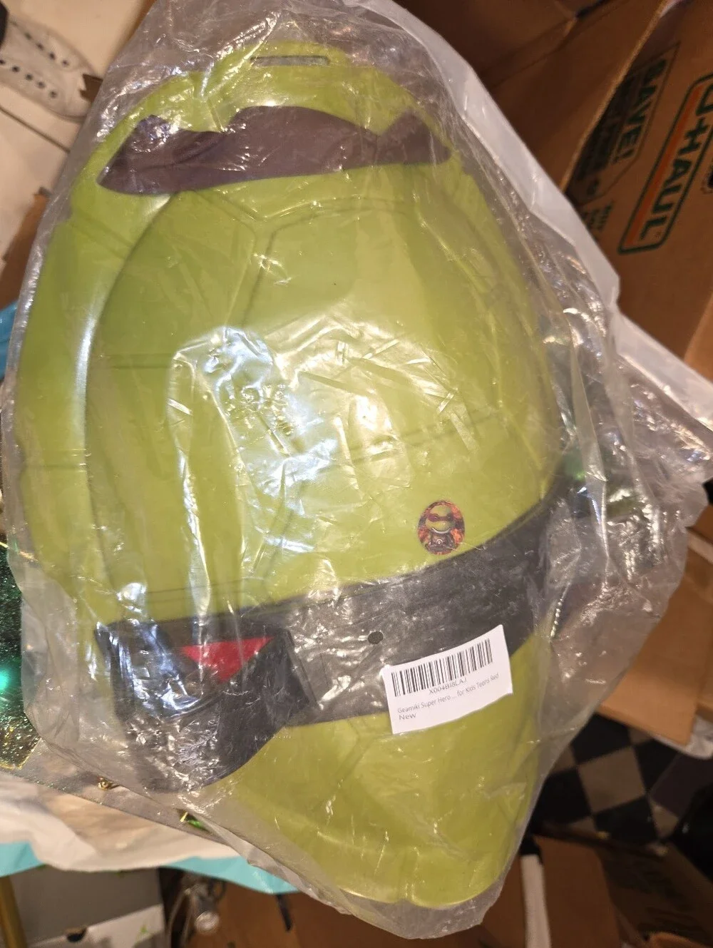 Ninja turtle Green Turtle Shell Backpack - Kids Costume Accessory - Picture 2 of 6